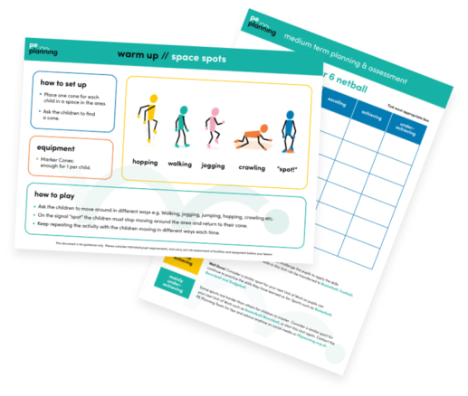 PE Planning example lesson plans