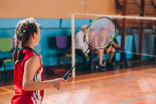 school pe - badminton