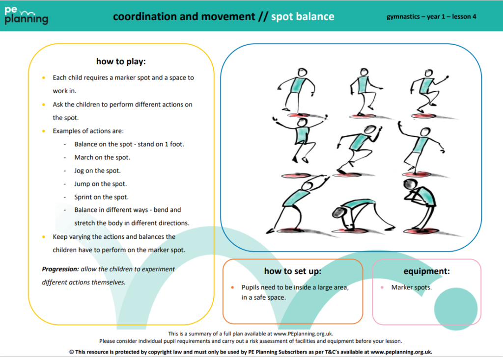 KS1 PE Lesson Plans - Gymnastics