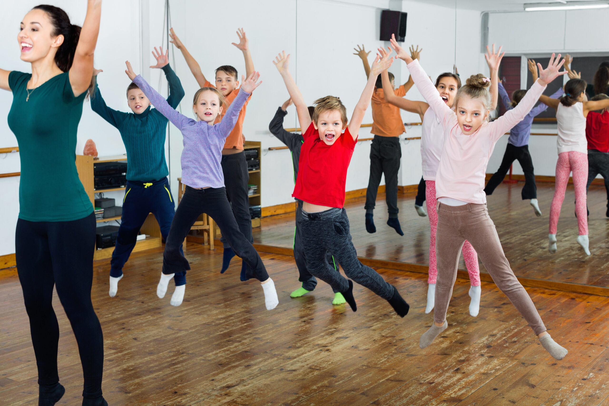 Primary School Children enjoying themselves in a dance club - example of how to use PE and Sport Premium