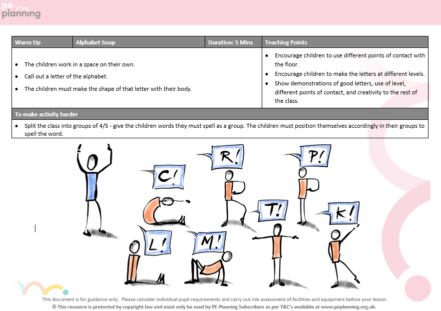 PE warm up game ideas