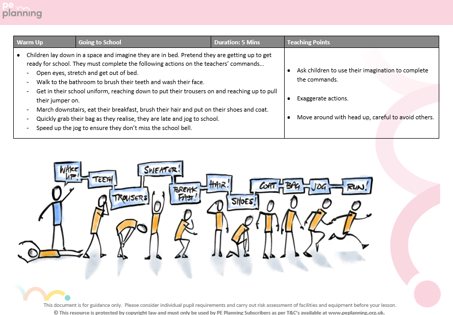 PE warm up game ideas