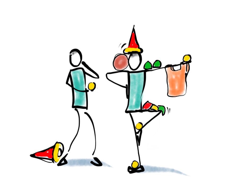 primary school pe christmas activities - decorate the tree